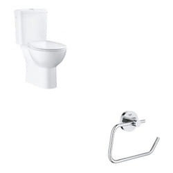Pack WC à poser Bau Ceramic + Dérouleur de papier mural Essentials