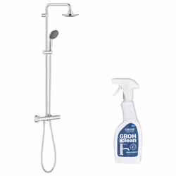 Avantages de la colonne de douche GROHE Vitalio Start System 160 : Design contemporain qui s'adapte à tout style de salle de  ...