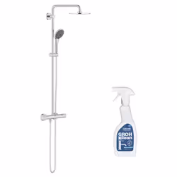 Avantages de la colonne de douche thermostatique Vitalio Joy System 210 Grohe : Douchette à main 3 jets : rain, smart rain, m ...