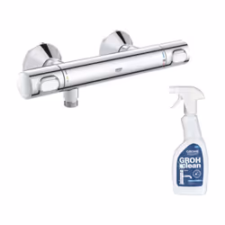 Points forts GROHE SafeStop : butée de sécurité à 38°C idéale pour les enfants GROHE SafeStop Plus : limiteur de température  ...