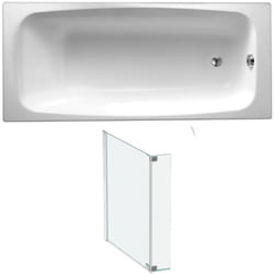 Baignoire droite JACOB DELAFON Diapason fonte + pare bain 170 X 75