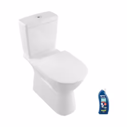 Description générale Le Combipack WC au sol sans bride O Novo Villeroy et Boch est une cuvette moderne et efficace, idéale po ...