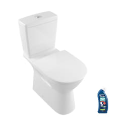Wc à poser sans bride villeroy et boch O.novo avec abattant + nettoyant