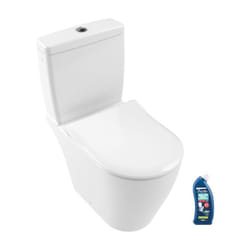 Wc à poser sans bride villeroy et boch Avento avec abattant + nettoyant