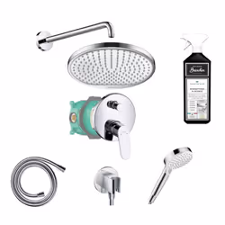 Découvrez l'ensemble robinet bain douche encastré Crometta S de la marque HANSGROHE. Un condensé de technologies et un design ...