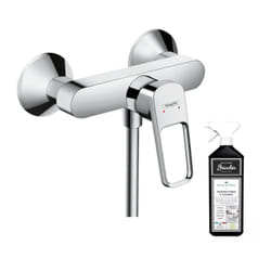 Mitigeur douche mécanique Hansgrohe Logis Loop C2 chromé + Nettoyant Briochin