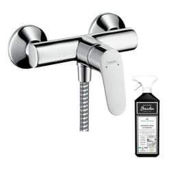 Mitigeur douche mécanique Focus chromé + nettoyant Briochin
