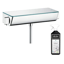 Mitigeur douche thermostatique Hansgrohe Ecostat Select EcoSmart chromé + nettoyant Briochin