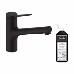 Les avantages du robinet de cuisine HANSGROHE Zesis M33 150 2 jets noir mat : Confort d'utilisation Polyvalence des jets Effi ...