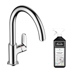 Robinet de cuisine Hansgrohe Vernis Blend M35 210 chromé + nettoyant Briochin
