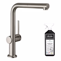 Élégant mitigeur de cuisine avec bec orientable finition de caractère. Son design sobre et moderne séduit par son raffinement ...