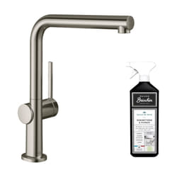 Robinet de cuisine Hansgrohe Talis M54 270 aspect acier inox + nettoyant Briochin