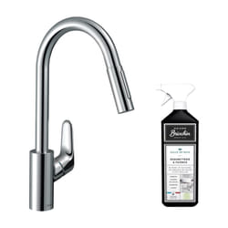 Robinet de cuisine avec douchette Hansgrohe Focus M41 240 sBox 2 jets chromé + nettoyant Briochin