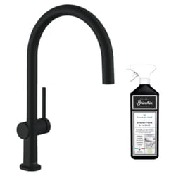 Robinet de cuisine Hansgrohe Talis M54 220 noir mat + nettoyant Briochin