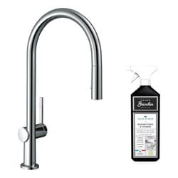 Robinet de cuisine avec douchette Hansgrohe Talis M54 210 sBox 2 jets chromée + nettoyant Briochin