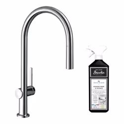 Les avantages du mitigeur de cuisine HANSGROHE Talis avec douchette extractible Bec extractible : son bec extractible de 50 c ...