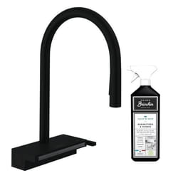 Robinet de cuisine avec douchette Aquno Select M81 170 sBox 3 jets noir mat + nettoyant Briochin