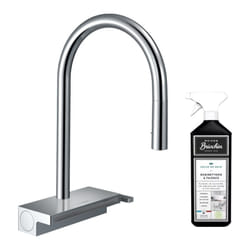 Robinet de cuisine avec douchette Hansgrohe Aquno Select M81 170 3 jets chromé + nettoyant Briochin