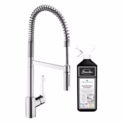 Avantages du mitigeur de cuisine semi-pro XXL HANSGROHE Cento 2 jets chromé Technologie EcoSmart Hansgrohe : jusqu'à 60% d'éc ...