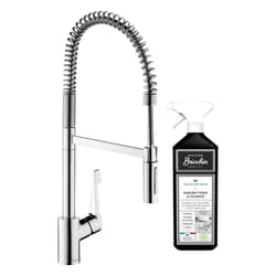 Robinet de cuisine semi-pro xxl Hansgrohe Cento 2 jets chromé + nettoyant Briochin