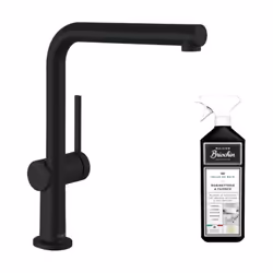 Les avantages du mitigeur cuisine HANSGROHE Talis M54 270 noir mat avec douchette extractible Son bec extractible de 50 cm pe ...