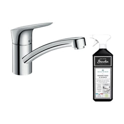 Robinet de cuisine Logis M31 120 chromé + nettoyant Briochin