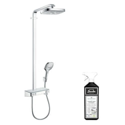 Colonne de douche Raindance Select E EcoSmart chromée + nettoyant Briochin