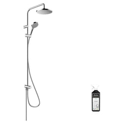 Colonne de douche ou bain douche sans mitigeur Hansgrohe Vernis Blend 200 EcoSmart chromée + nettoyant Briochin