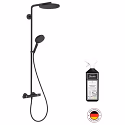 Points forts de la colonne de douche 1 jet noir mat Raindance Select S 240 Hansgrohe Une grande variété de jets pour un plais ...
