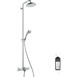 Colonne bain douche thermostatique Hansgrohe Croma 220 + nettoyant Briochin