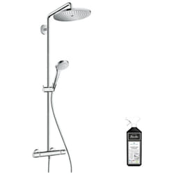 Colonne de douche thermostatique Hansgrohe Croma Select s 280 chromée + nettoyant Briochin
