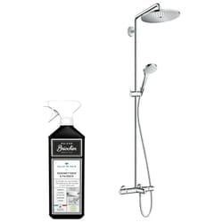 Colonne bain douche thermostatique Hansgrohe Croma Select s 280 chromée + nettoyant Briochin
