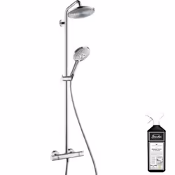 Colonne de douche thermostatique Raindance S 240 chromée + nettoyant Briochin