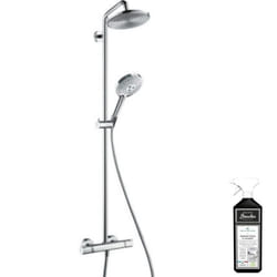 Colonne de douche thermostatique Raindance S 240 chromée + nettoyant Briochin