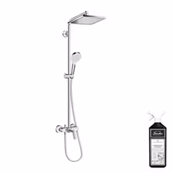Colonne de douche mécanique Crometta E 240 chromé + nettoyant Briochin
