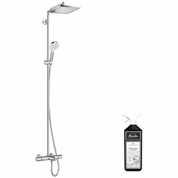 Avantages de la colonne pour baignoire Hansgrohe Crometta E 240 Technologie QuickClean : évite l'accumulation de calcaire pou ...