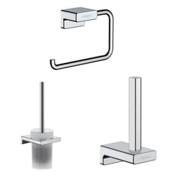 Porte-brosse wc Hansgrohe Addstoris + Porte-papier wc + Réserve porte-papier chromé