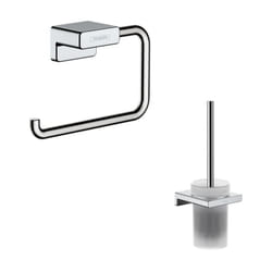 Porte-brosse WC Addstoris + Porte-papier WC chromé