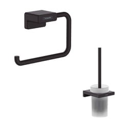 Porte-brosse wc Hansgrohe Addstoris + Porte-papier wc noir mat