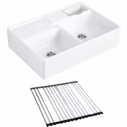 Caractéristiques de l'évier timbre d'office Tradition Villeroy et Boch Evier Tradition (2 cuves) Matériau : céramique Dimensi ...