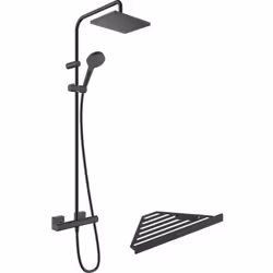 Les avantages de votre colonne de douche noir mat Hansgrohe QuickClean : un nettoyage facile et rapide grâce à sa fonction sp ...