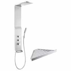 A vantages de la colonne de douche Raindance 180 Hansgrohe Couleurs : votre colonne de douche moderne est disponible en deux  ...