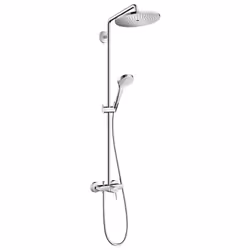 Colonne de douche mécanique Croma Select S 280 chromé + tablette AddStoris