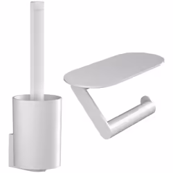 Avantages et caractéristiques du porte brosse Hansgrohe version blanc mat Matériau: synthétique Matériau de l'insert: plastiq ...