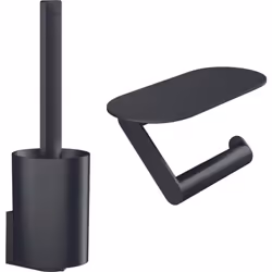 Avantages et caractéristiques du porte brosse Hansgrohe version noir mat Matériau: synthétique Matériau de l'insert: plastiqu ...