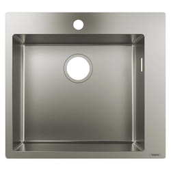 Evier à encastrer 1 bac S71 450 avec vidage manuel inox