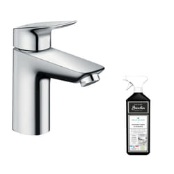 Mitigeur lavabo HANSGROHE Logis 100 Chromé + nettoyant Briochin