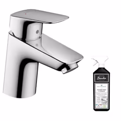 Mitigeur lavabo HANSGROHE70 bas débit 3,5 l/min chrome + nettoyant Briochin