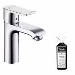 Mitigeur lavabo 110 chrome + nettoyant Briochin