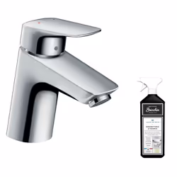 Mitigeur lavabo Logis 70 avec tirette et vidage chrome + nettoyant Briochin